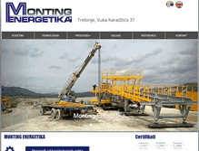 Tablet Screenshot of monting-energetika.com